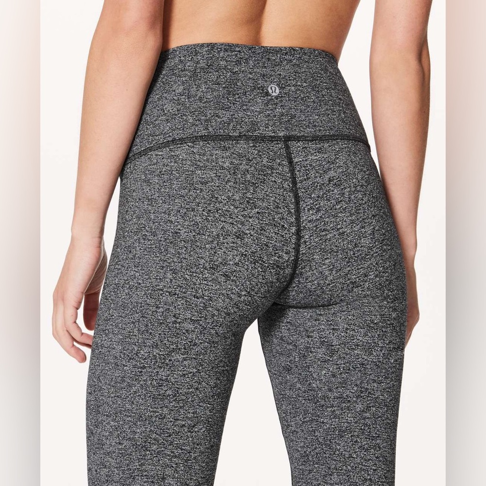Lululemon Wunder Under Hi-Rise Tight *28" heathered black - Picture 2 of 7